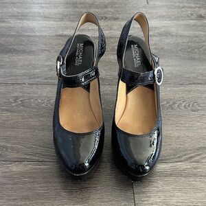 Michael Kors Black Patent Leather Heels